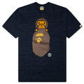 Milo On Ape Head Tee Navy