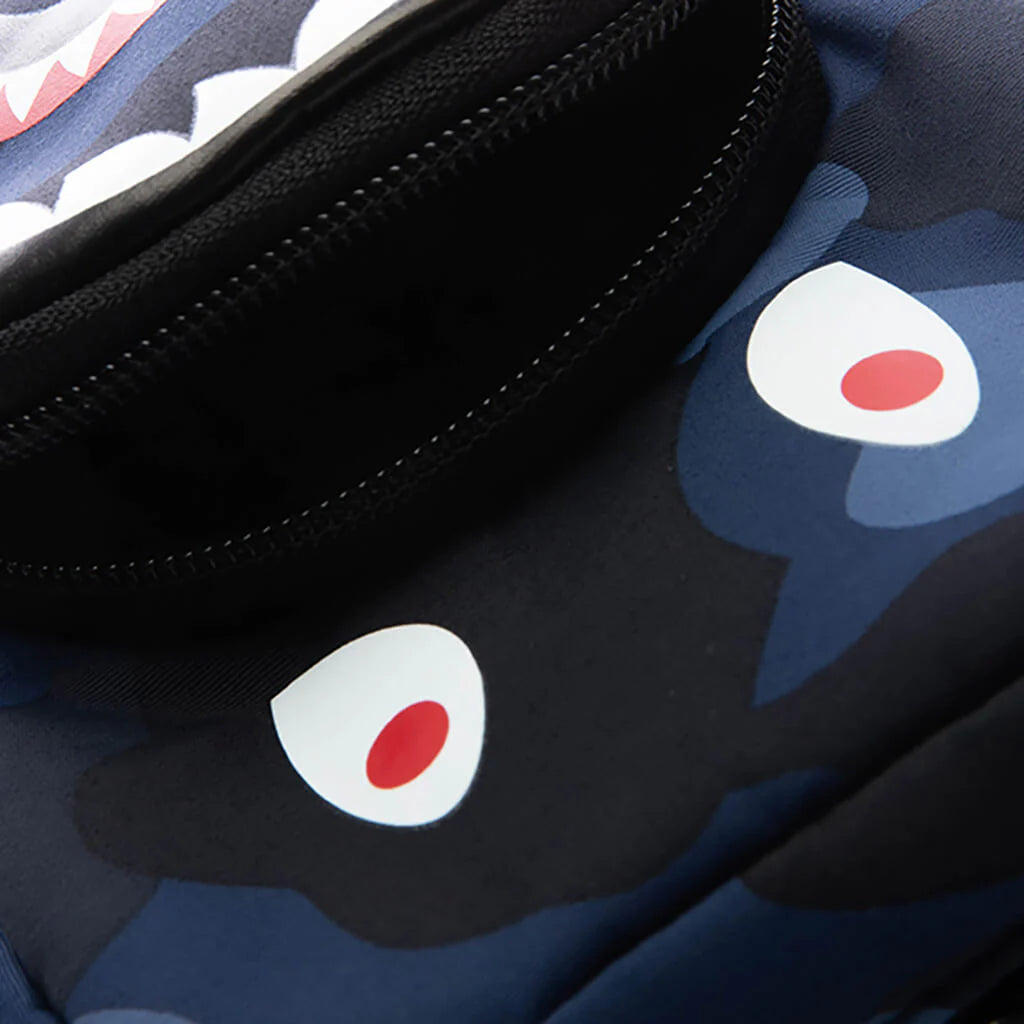 Color Camo Shark Mini Bag Navy
