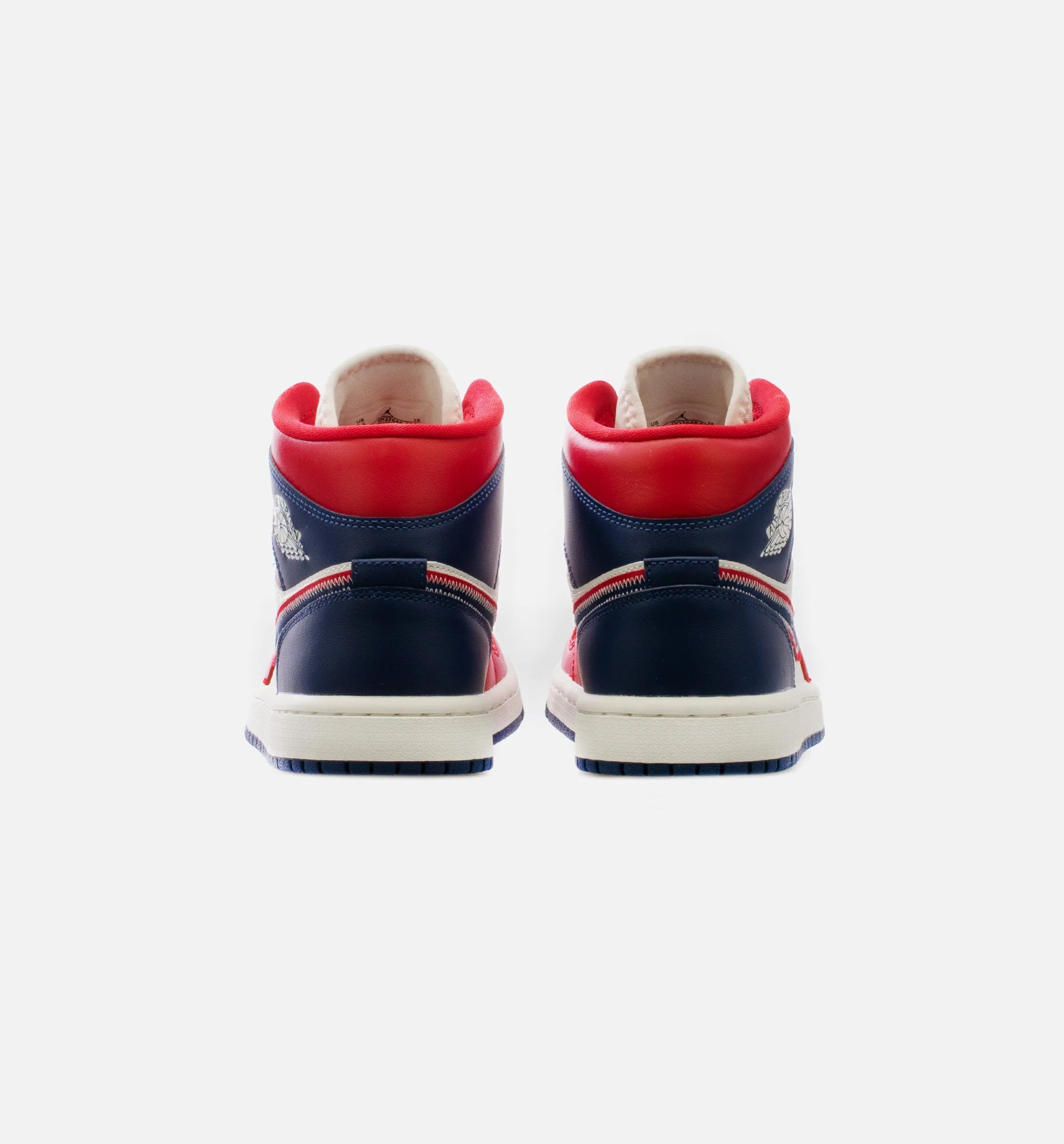 Air Jordan 1 Mid SE USA Womens Lifestyle Shoe Red Blue