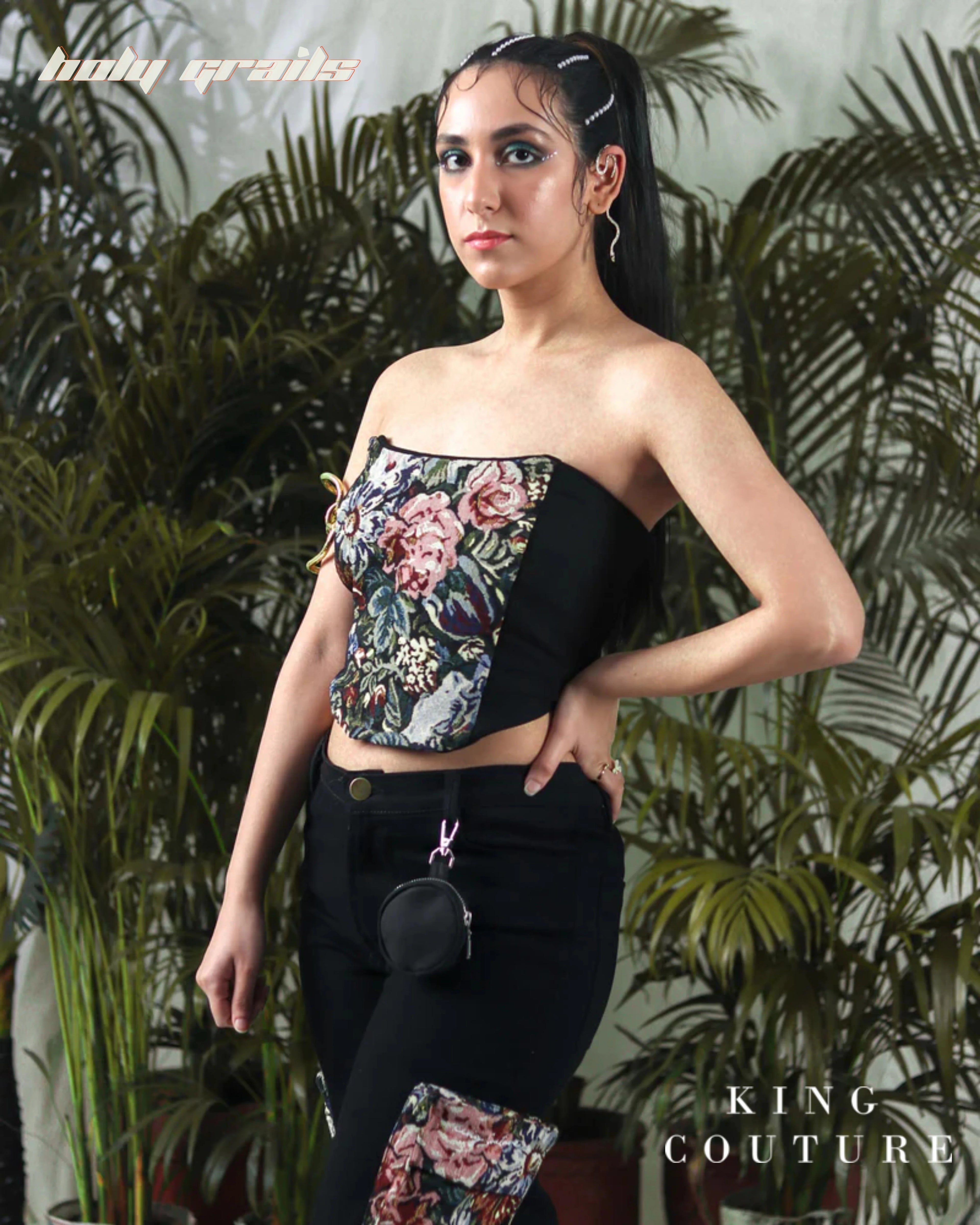 Floral Jacquard Corset HG x King Couture