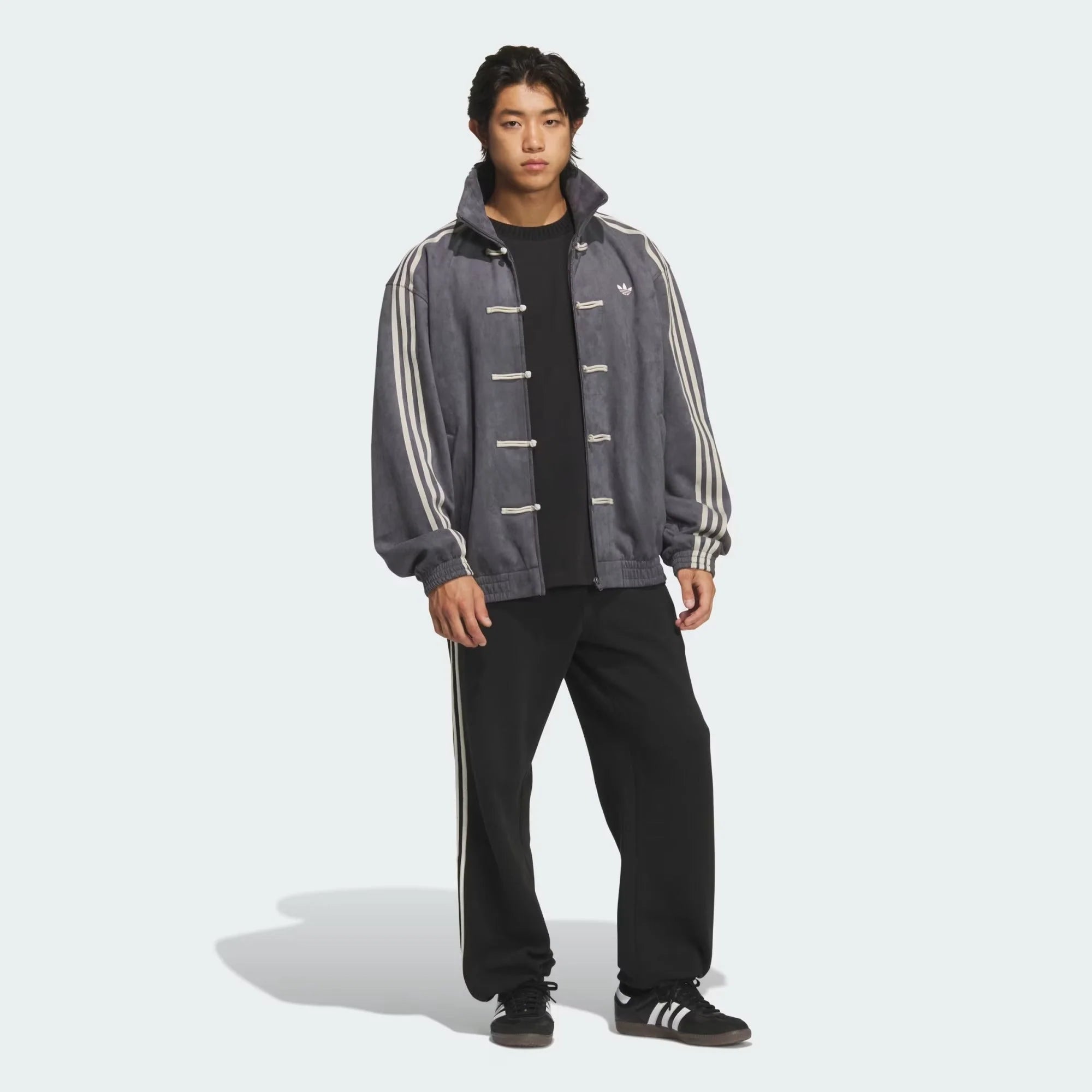 Adidas Chinese Jacket Dark Grey