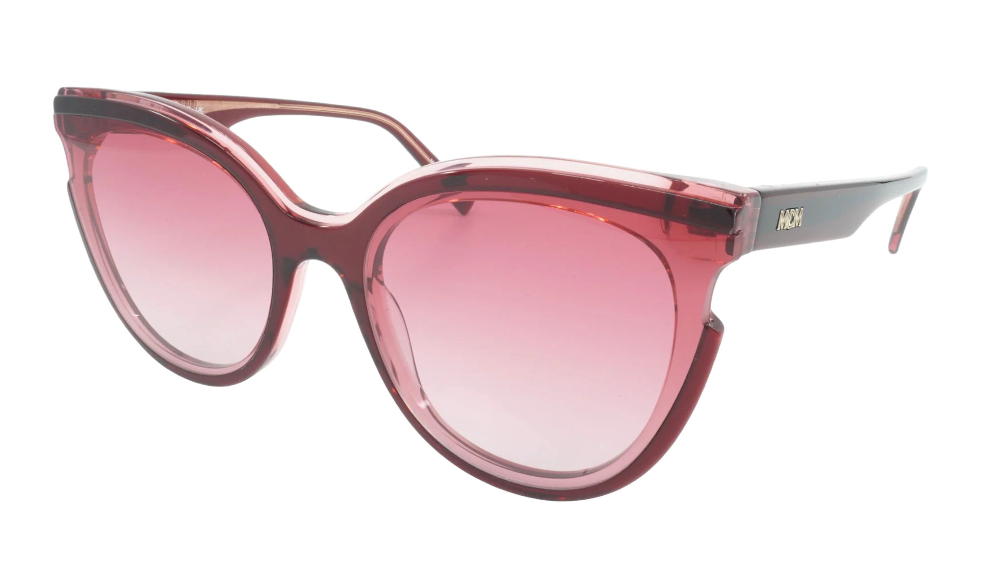 Cat Eye Sunglasses "TRANSPARENT BURGUNDY" MCM706S-605