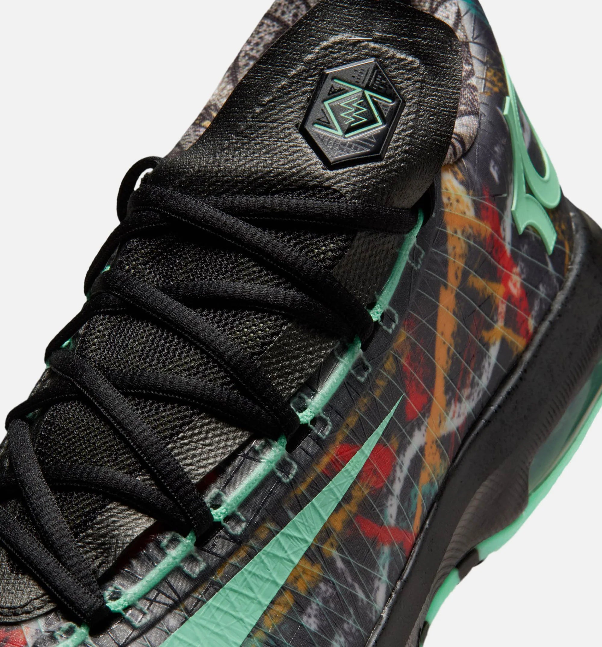 KD 6 All Star Illusion Mens Basketball Shoe Multicolor Green Glow Black