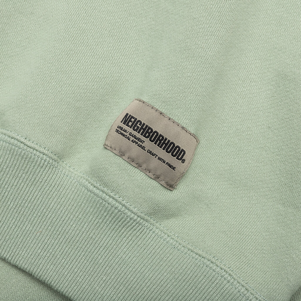 Classic Sweat Shirt L S Sage Green