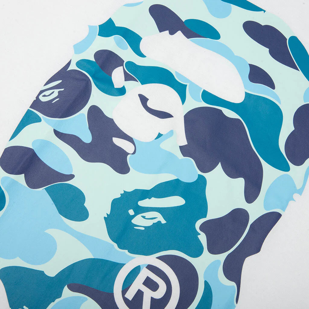ABC Camo Big Ape Head Tee White Blue