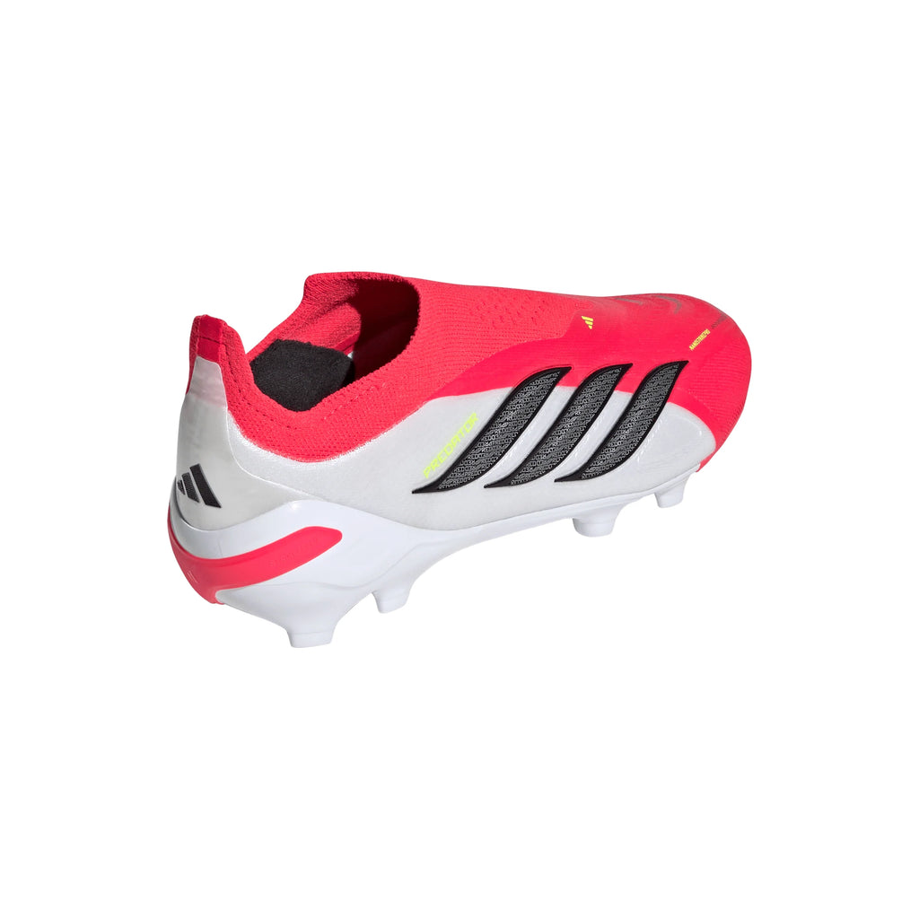 adidas Predator Elite Laceless FG Firm Ground Youth Soccer Cleats Red Black White