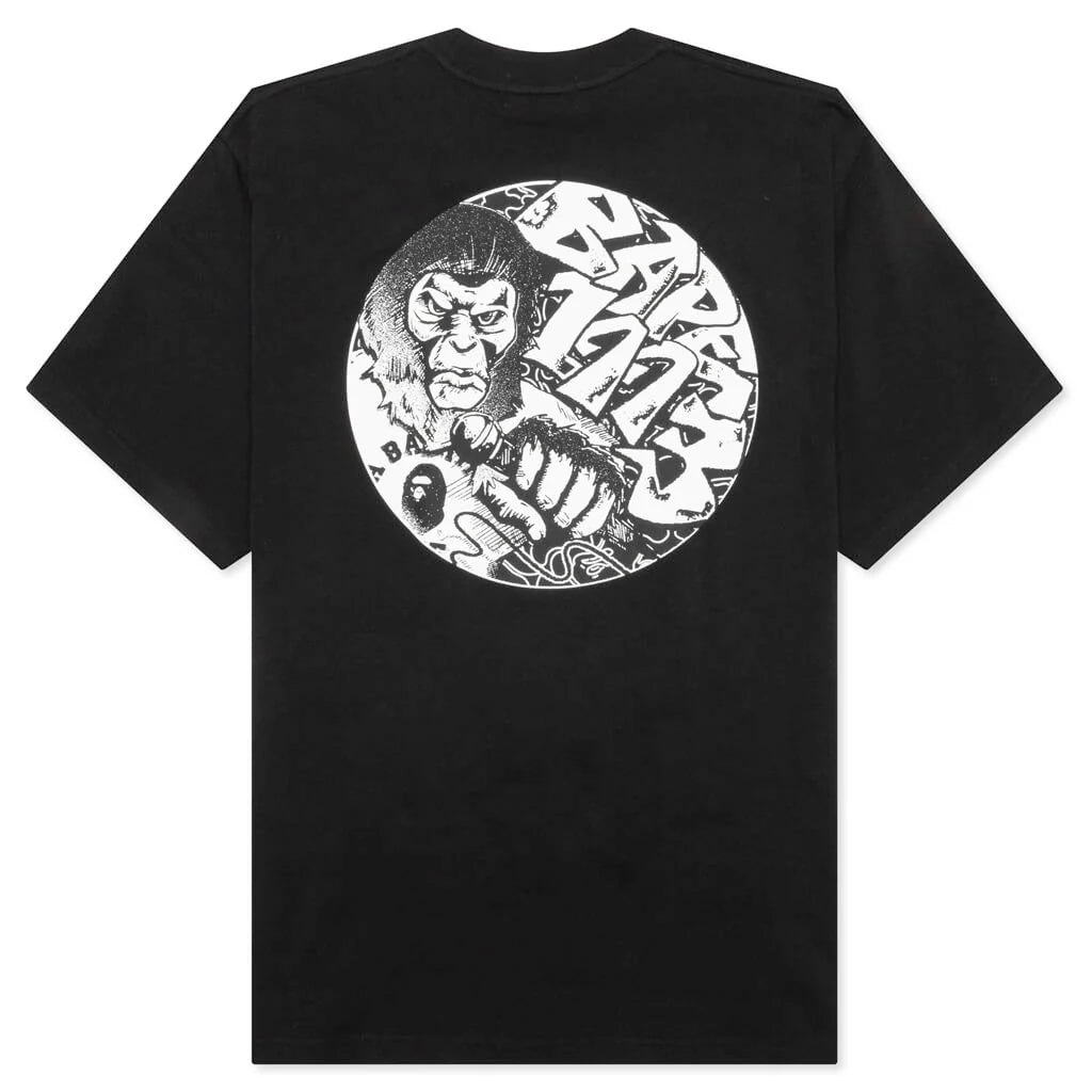 Bape Comics Graphic Tee Black