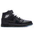 Air Jordan 1 Mid Black Metallic Reimagined Black White Wolf Grey