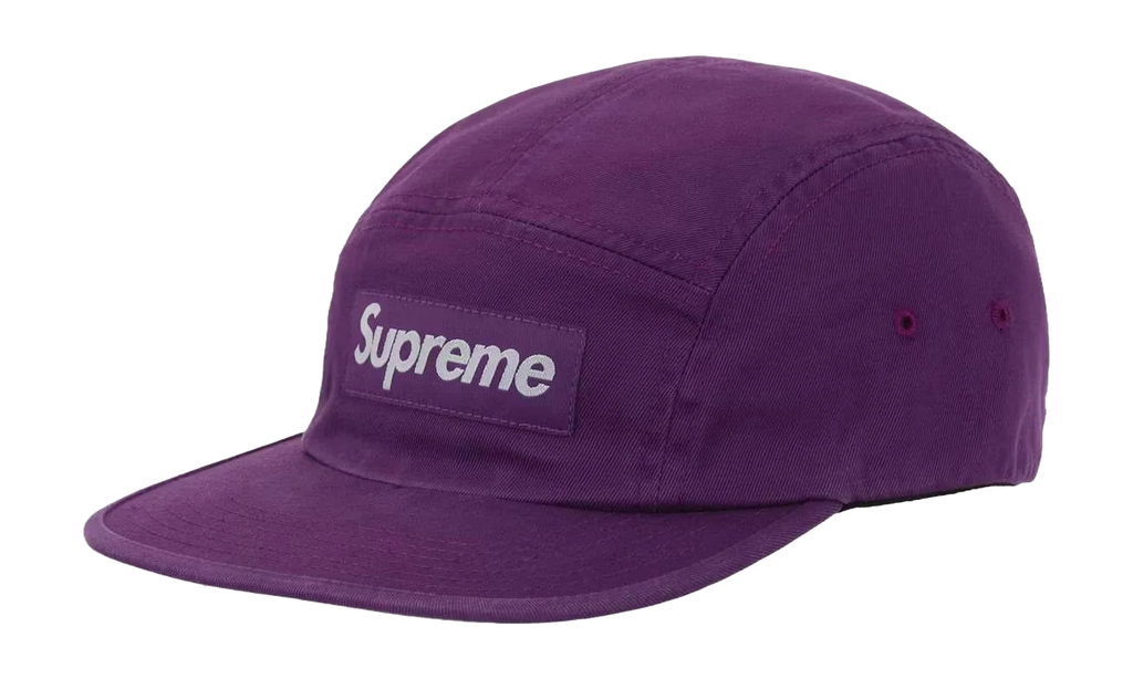 Washed Chino Twill Camp Cap (SS26) "Purple" SU27167