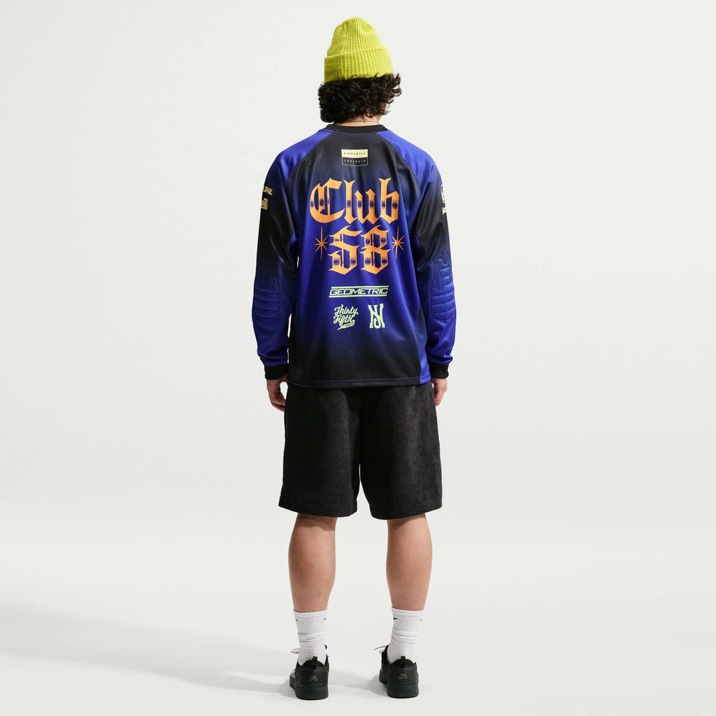 Nike SB Club 58 Long Sleeve Skate Top Dark Concord