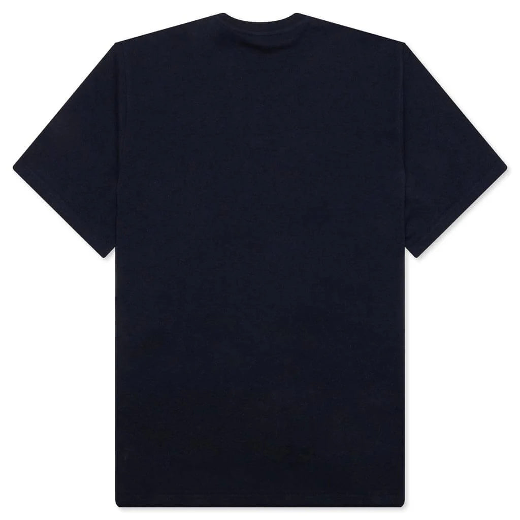 Logo Embroidery T Shirt Navy
