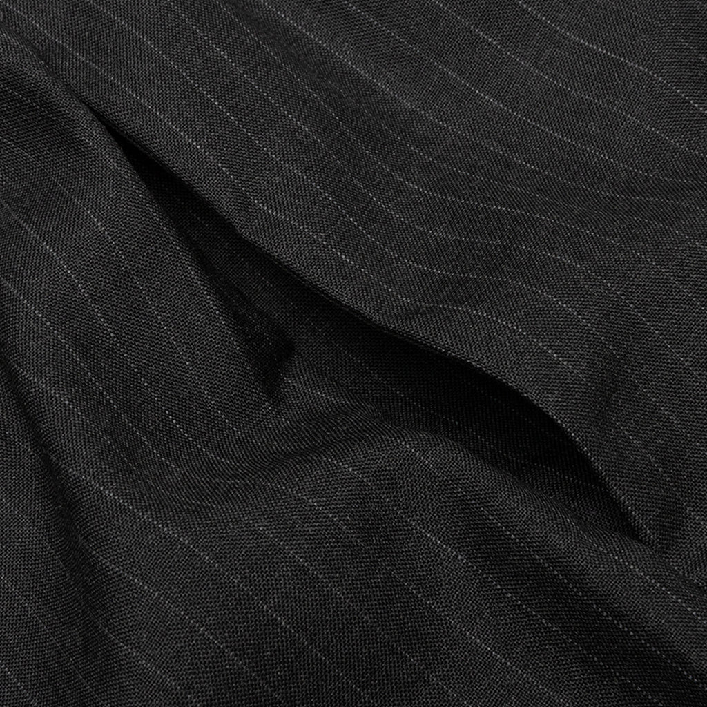 Japanese Wool Field Short Black Pinstripe