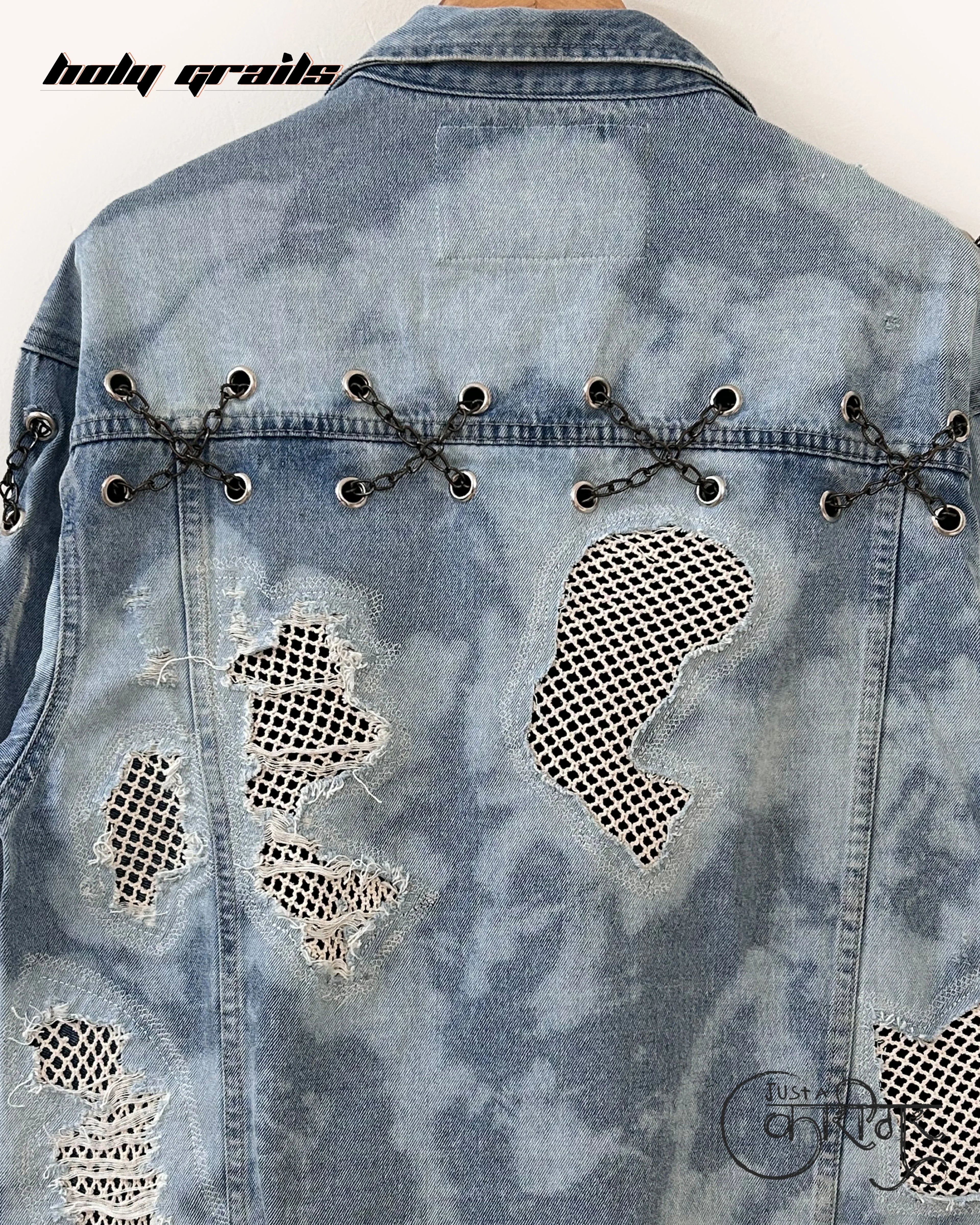 Sheep In Wolf Blue Denim Jacket HG x Just A Karigar
