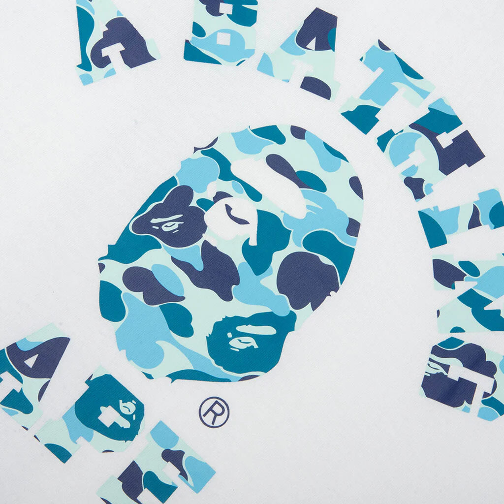 ABC Camo College Tee White Blue