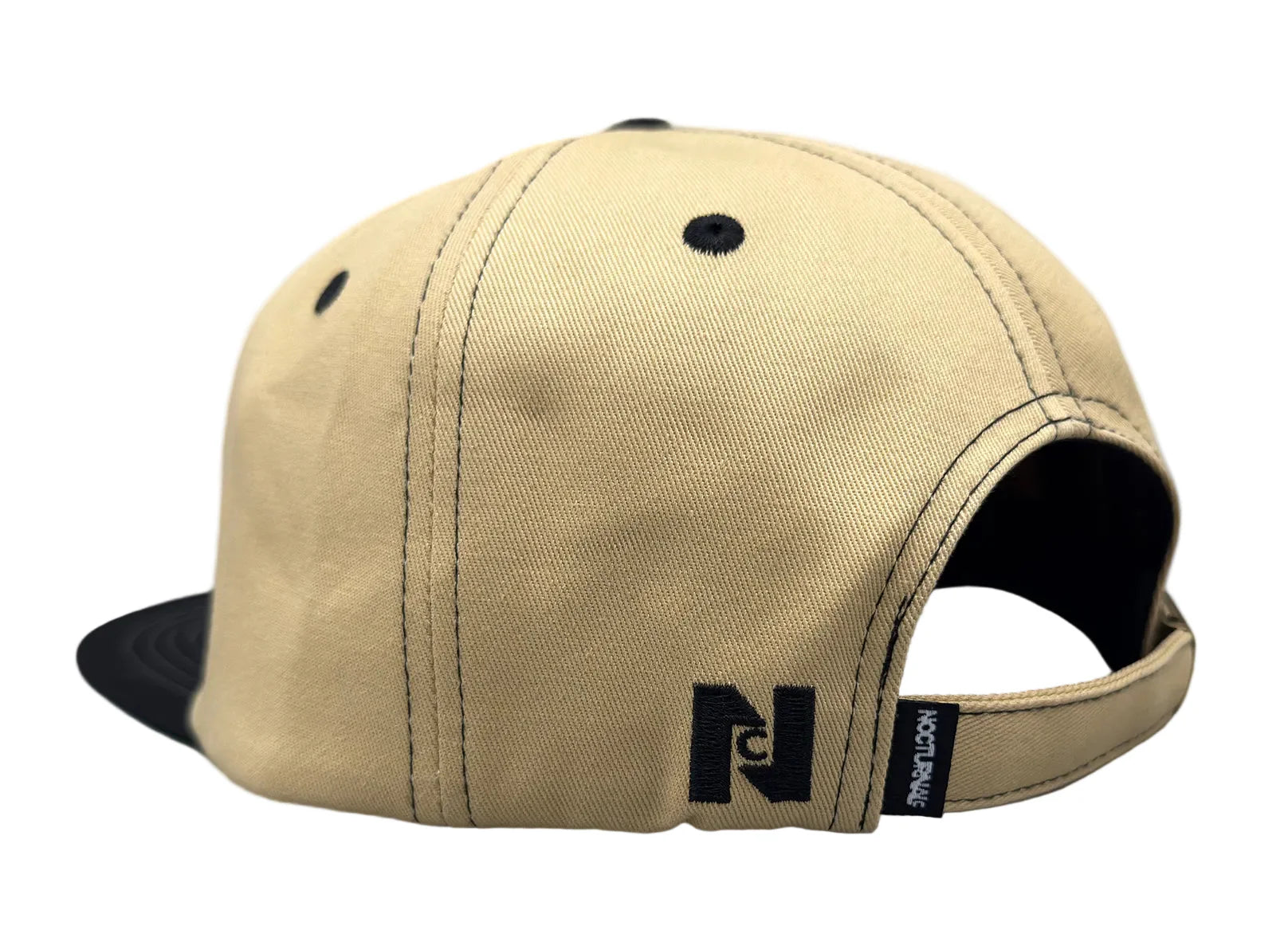 Nocturnal Betty Strapback Hat Cream Black