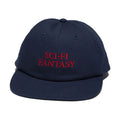 Sci Fi Fantasy Herringbone Logo Hat Navy Red