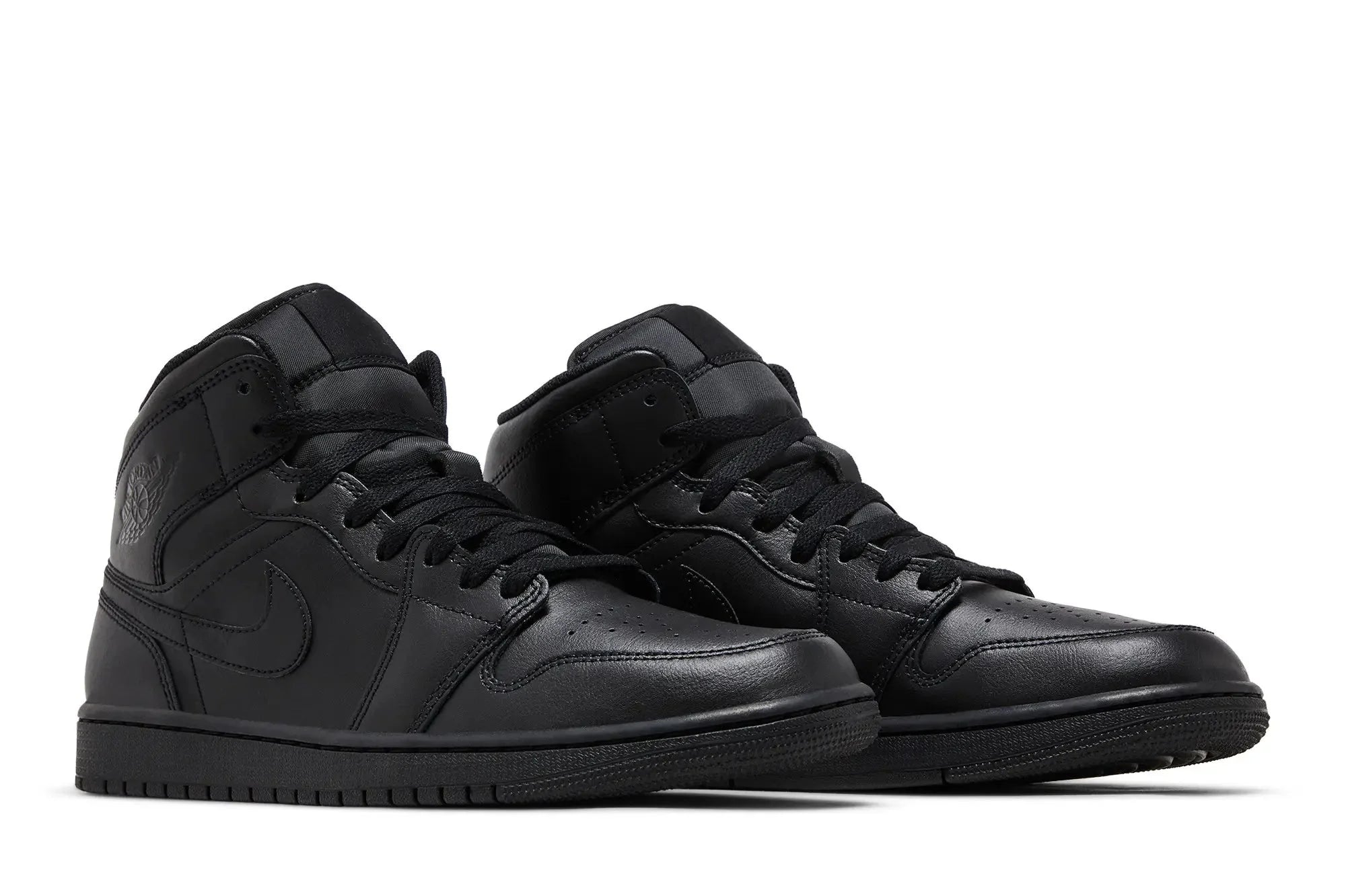 Jordan 1 Mid Triple Black 2022