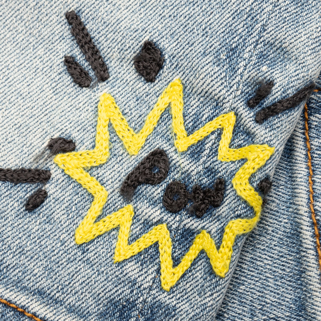 Kids Pow Jean Shorts Blue Chocolate