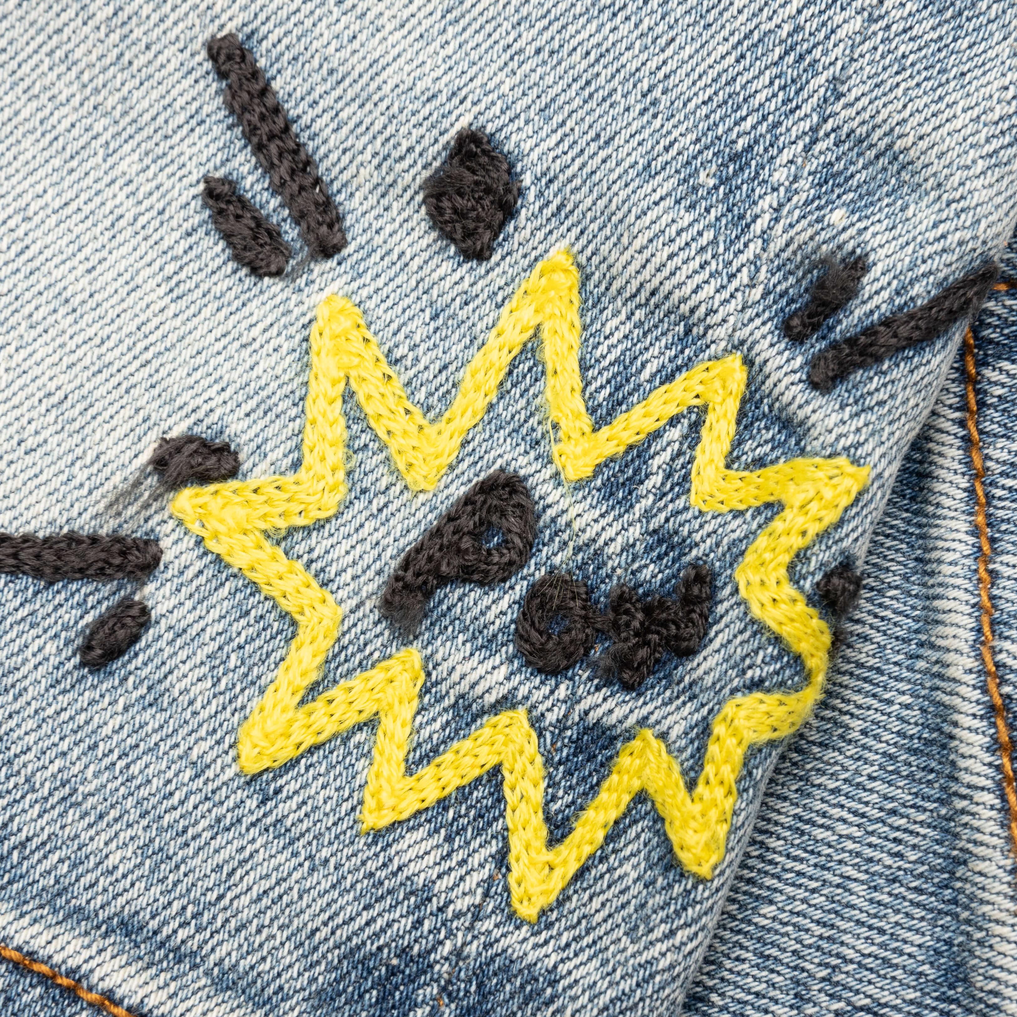 Kids Pow Jean Shorts Blue Chocolate
