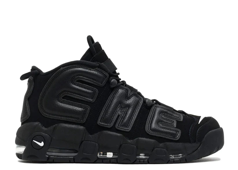 Nike Supreme x Air More Uptempo Black