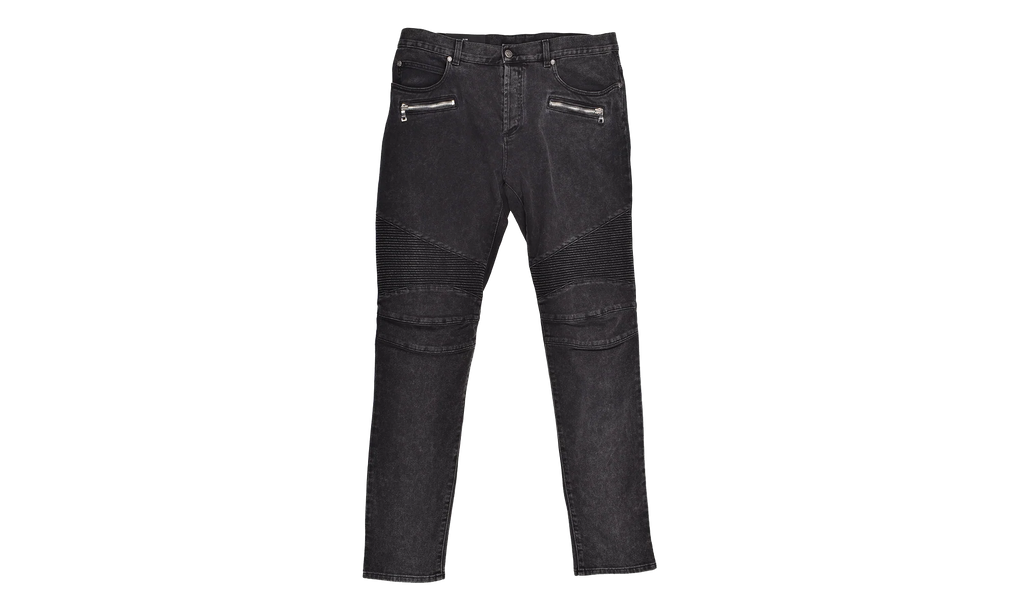 Ribbed Slim Jeans "Black" AH1MG005DB670PC