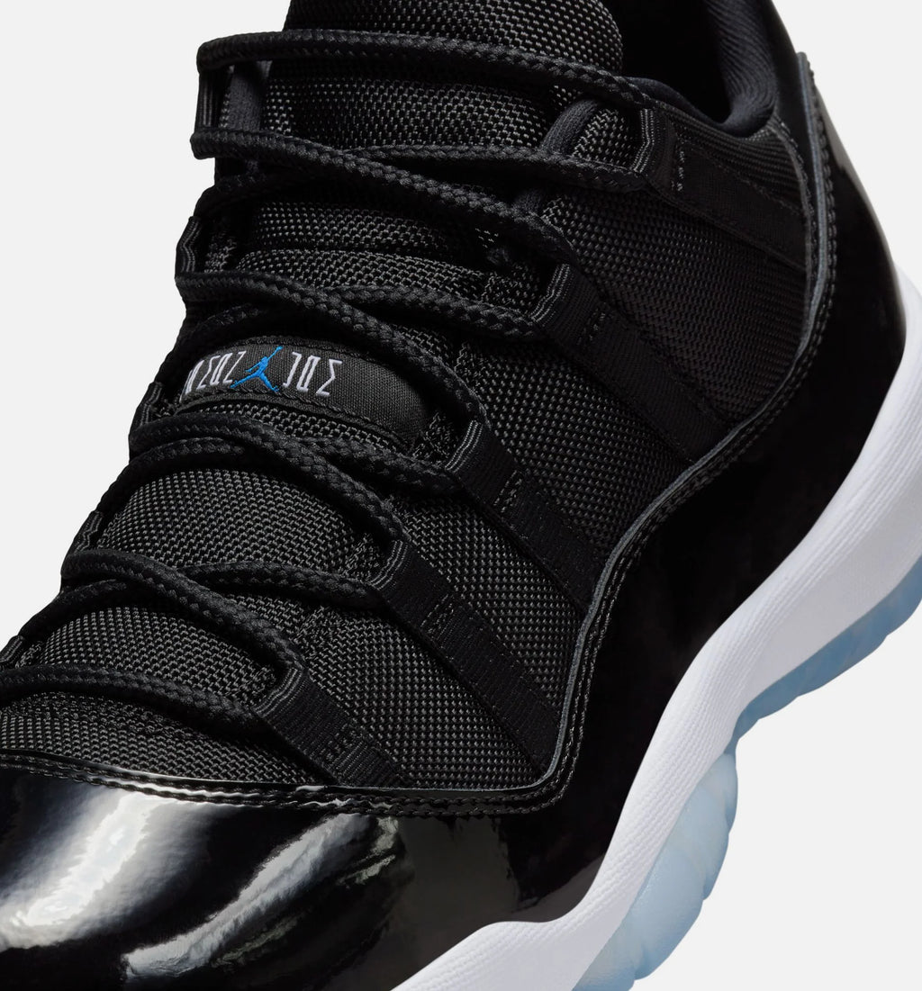 Air Jordan 11 Retro Low Black and Varsity Royal Mens Lifestyle Shoe Black Varsity Royal White