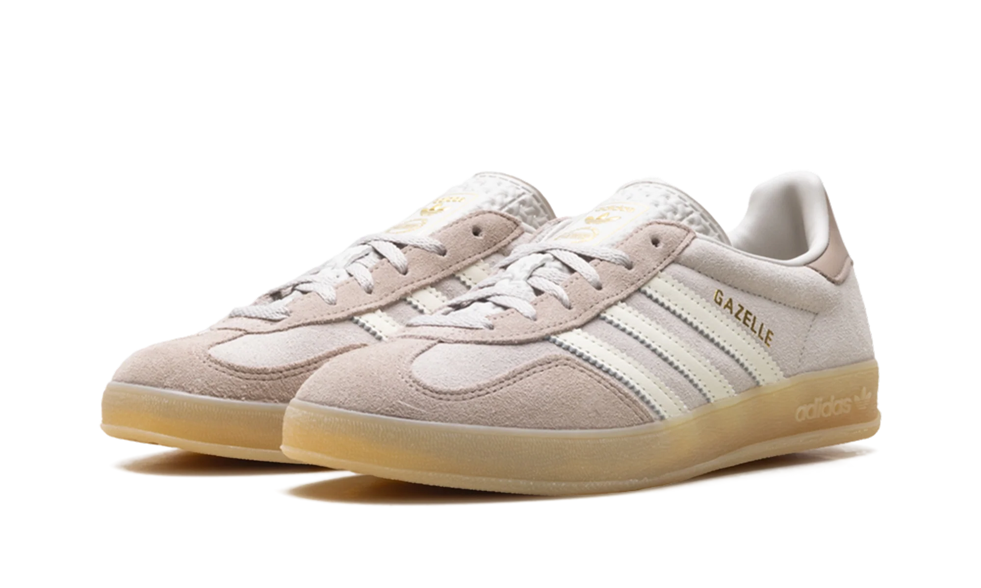 Gazelle Indoor WMNS "Light Brown / Off White / Gum" HQ2662