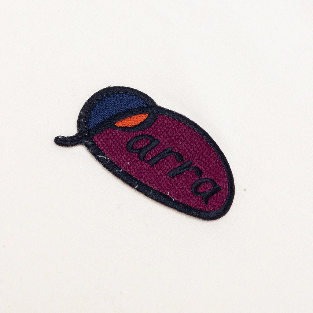 Circled Script Logo Hooded Sweatshirt Off White