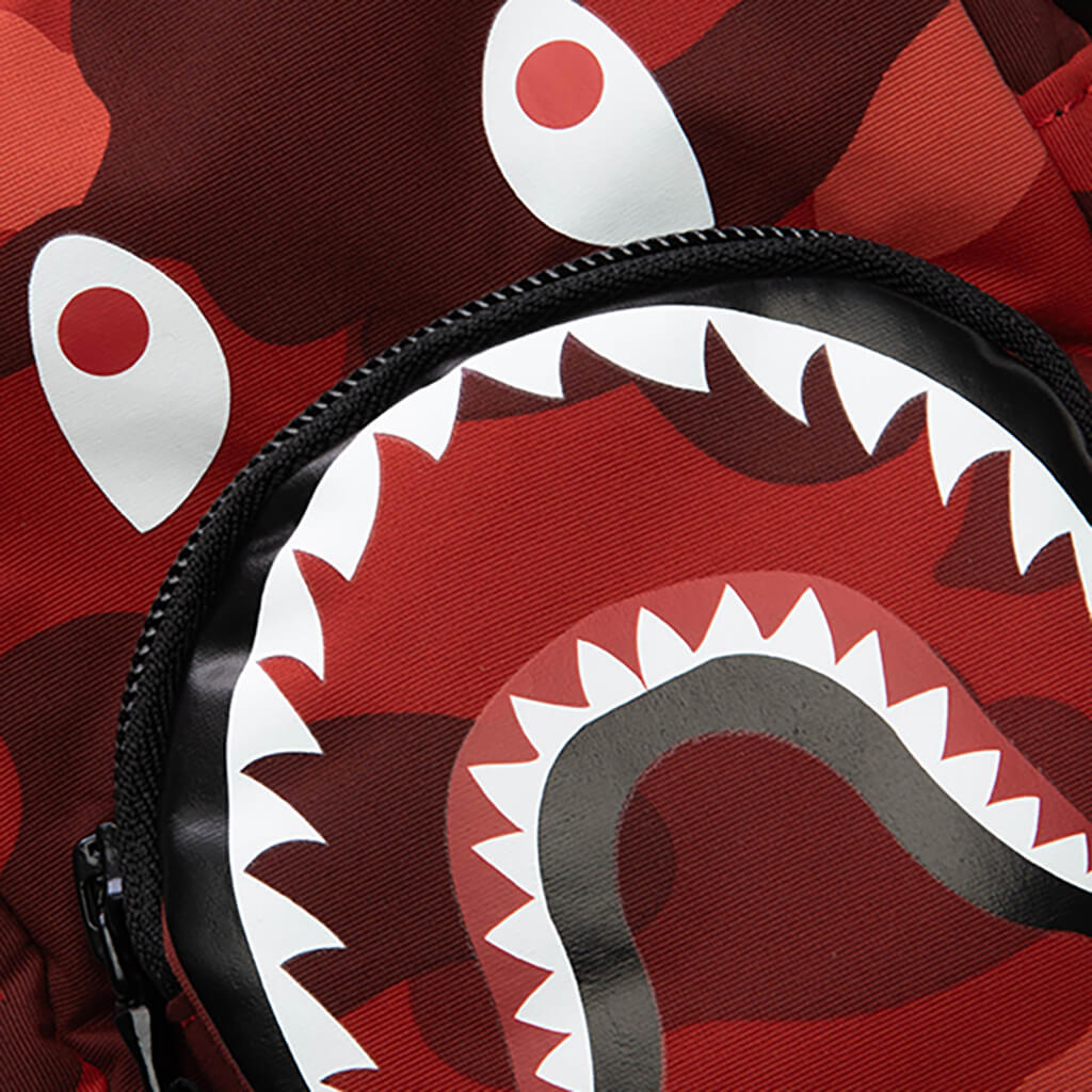 Color Camo Shark Mini Bag Red