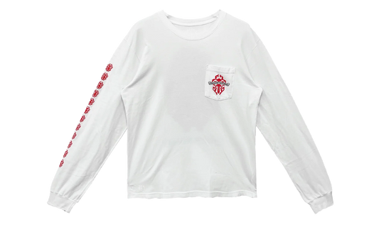 Red Dagger Long Sleeve T-Shirt "White" CHRM0738