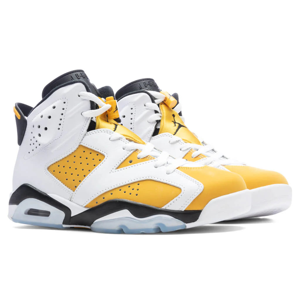 Air Jordan 6 Retro White Yellow Ochre Black