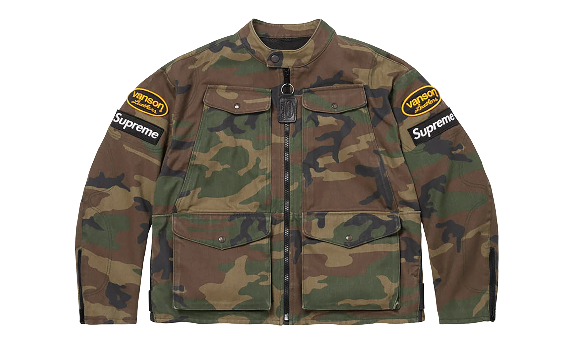 Vanson Leathers® Cordura® Jacket "SS26 - Woodland Camo" SU27115