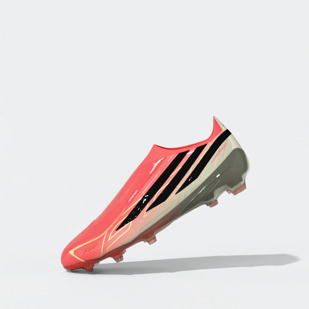 adidas F50 Hyperfast Elite Laceless Firm Ground Youth Soccer Cleats Turquesa Black Gold