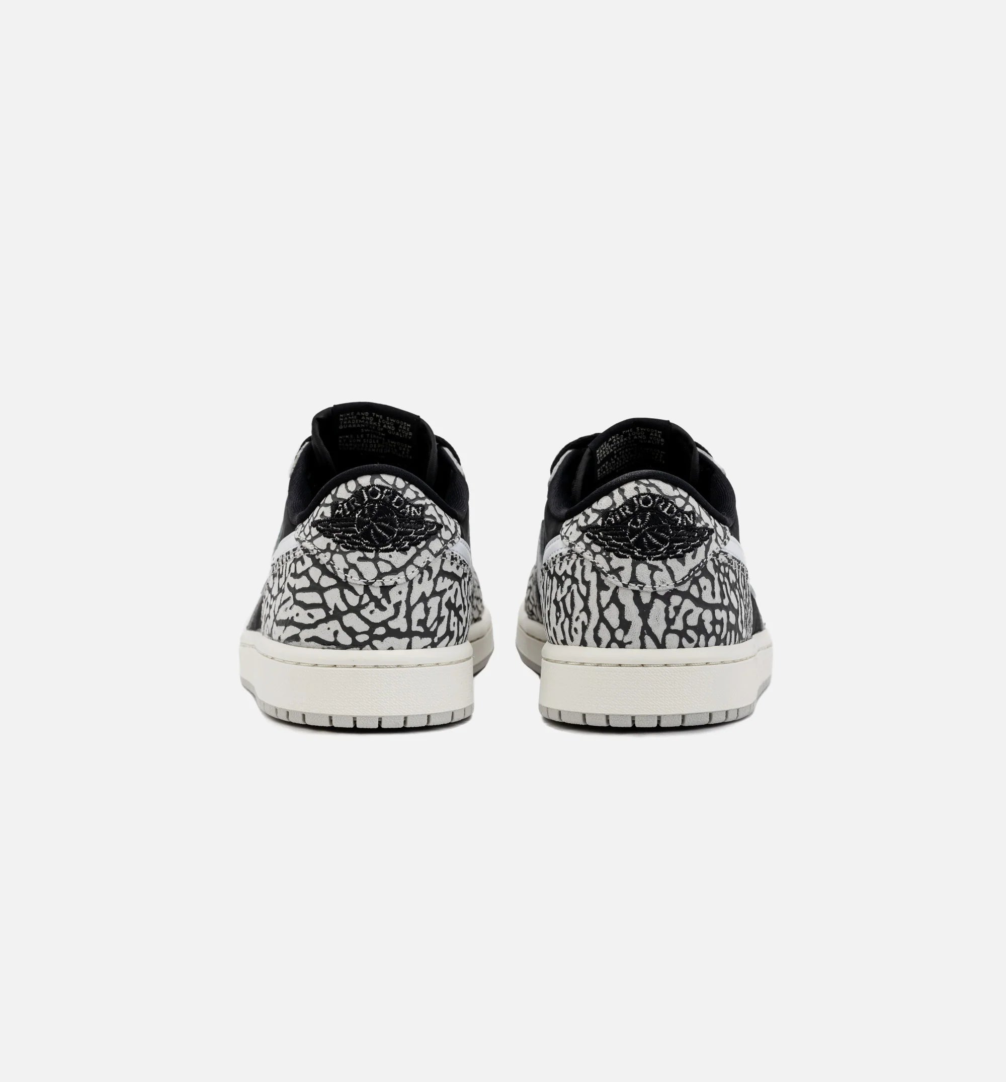 Air Jordan 1 Retro Low OG Black Cement Mens Lifestyle Shoe Black Grey