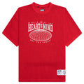 Mercer Jersey S S Knit Cropped Fit Shirt Red