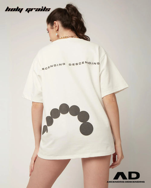 Geometrical Aunt White T Shirt HG x Ascending Descending