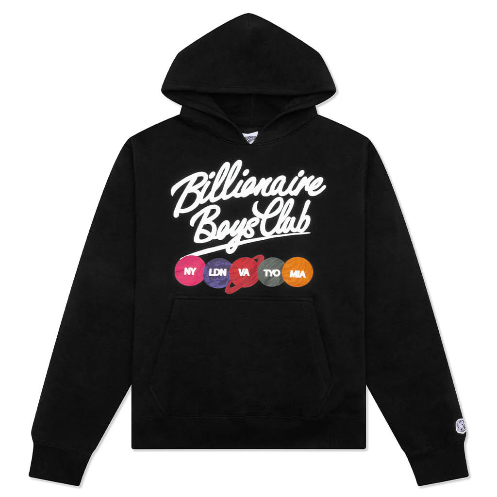 Script Hoodie Black