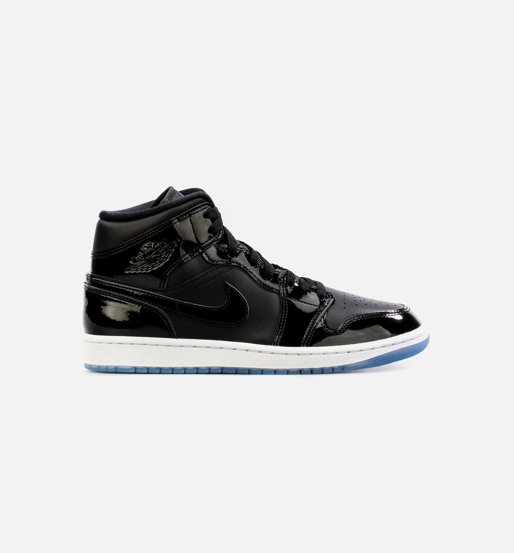 Air Jordan 1 Mid Space Jam Mens Lifestyle Shoe Black