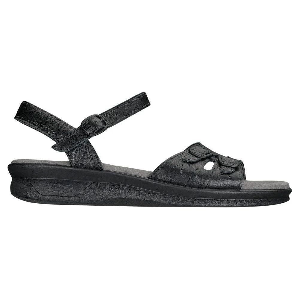 Women's Duo Quarter Strap in Black Wide