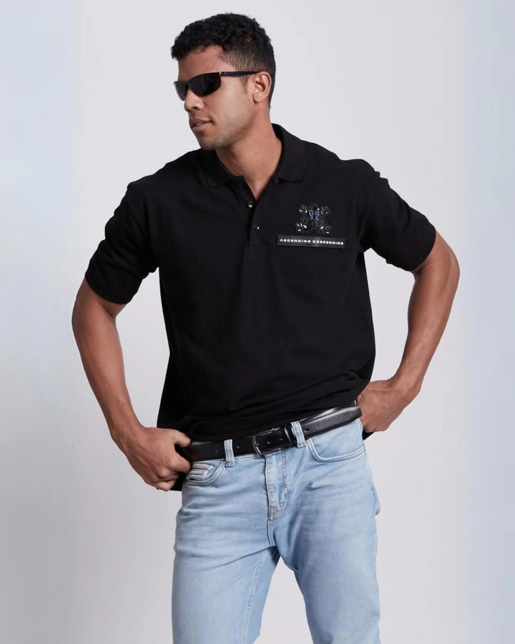 The Polo Black T Shirt HG x Ascending Descending