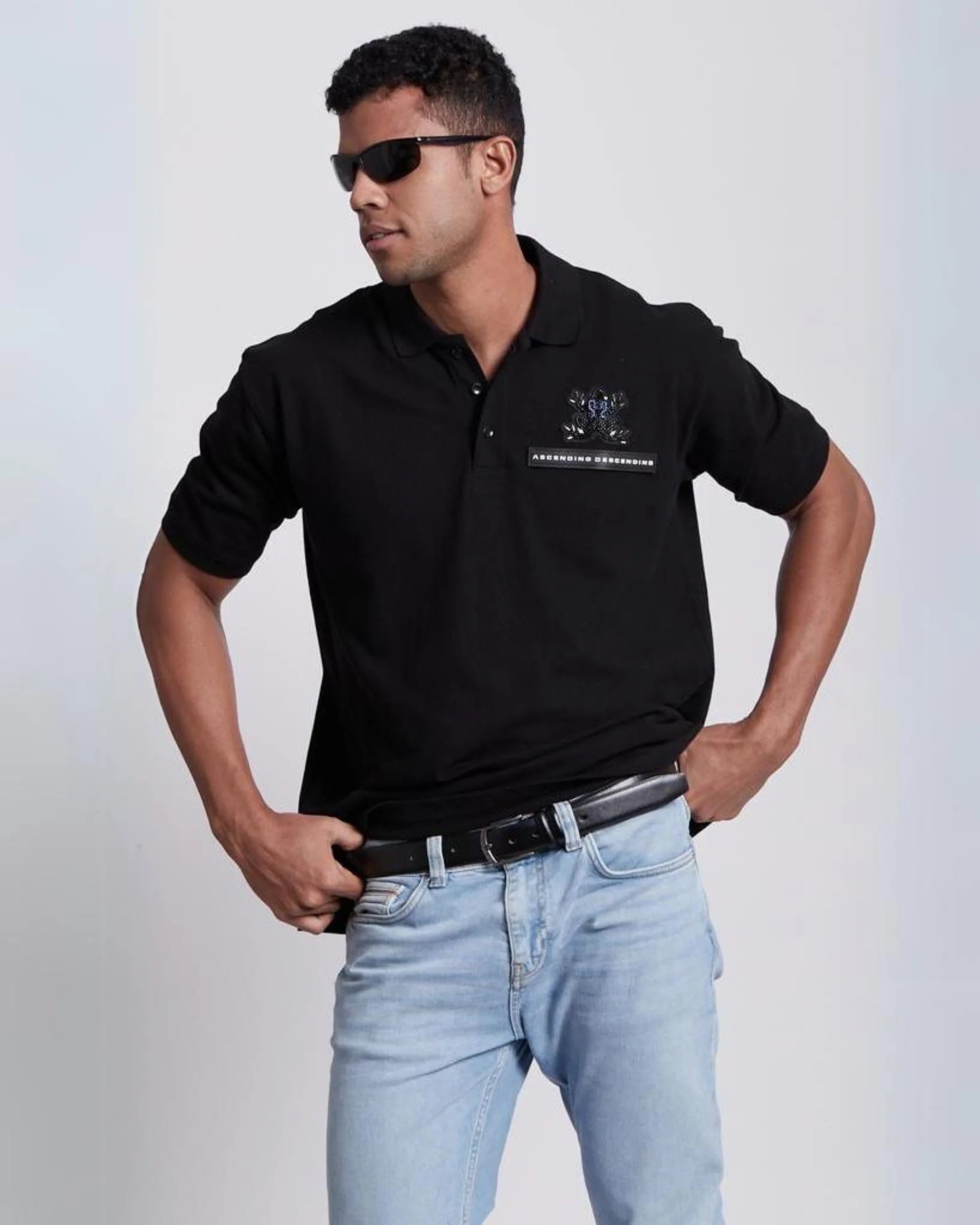 The Polo Black T Shirt HG x Ascending Descending