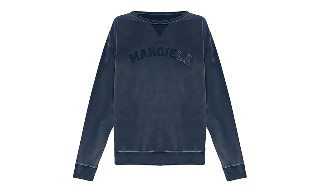 Logo Embroidered Dyed Sweatshirt "Washed Blue" S50GU0209S25570469