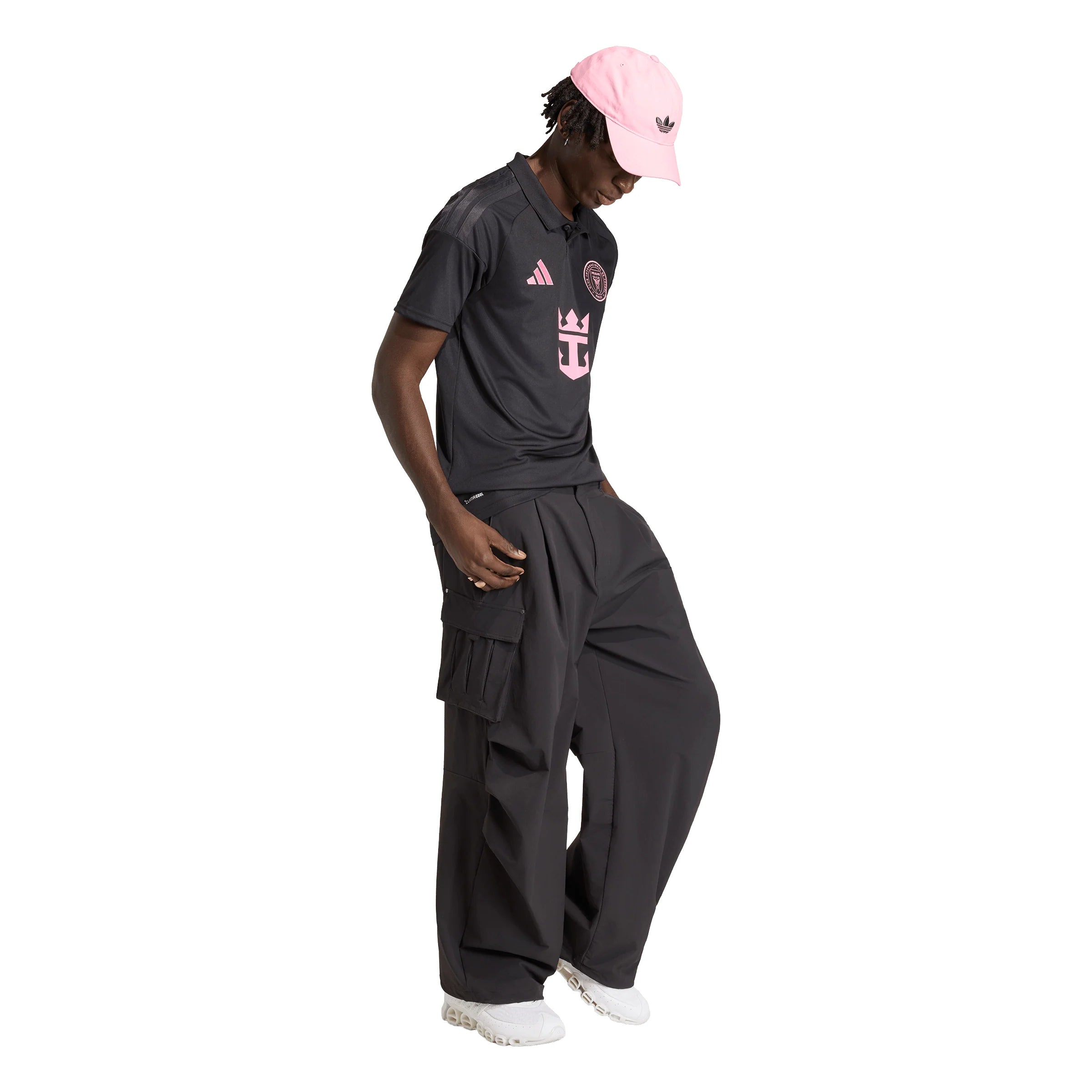 adidas Inter Miami CF Away Messi Mens Soccer Jersey 26 27 Black Pink
