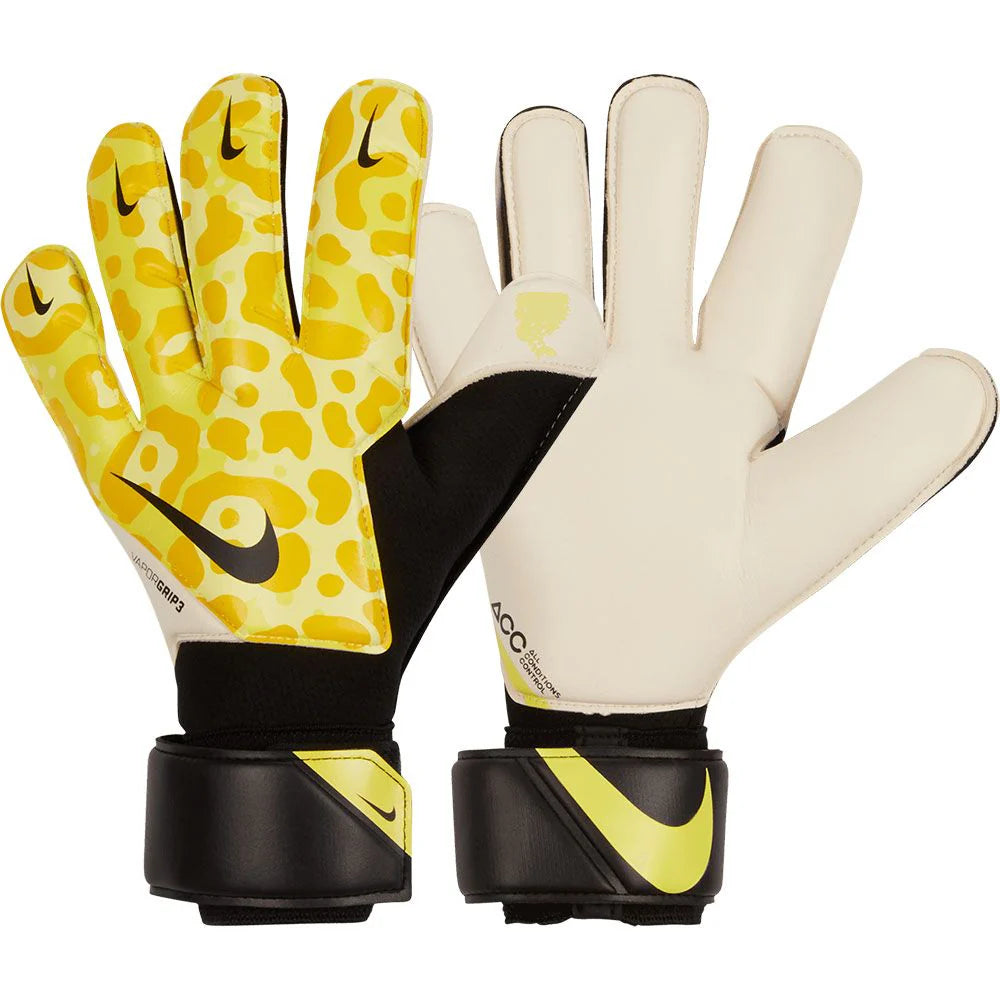 Nike Vapor Grip3 Goalkeeper Gloves Dynamic Yellow Black