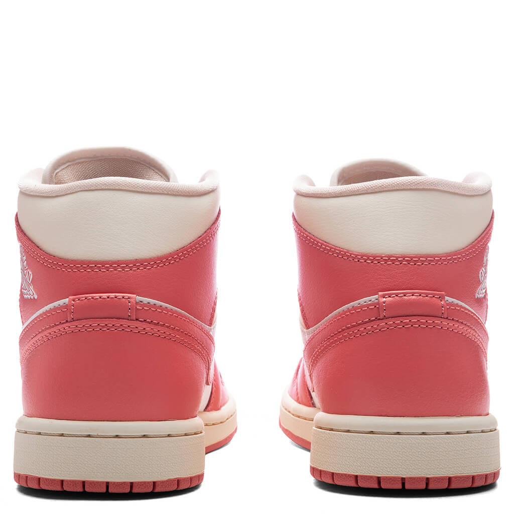 Womens Air Jordan 1 Mid Sail Pink Salt Guava Ice Muslin