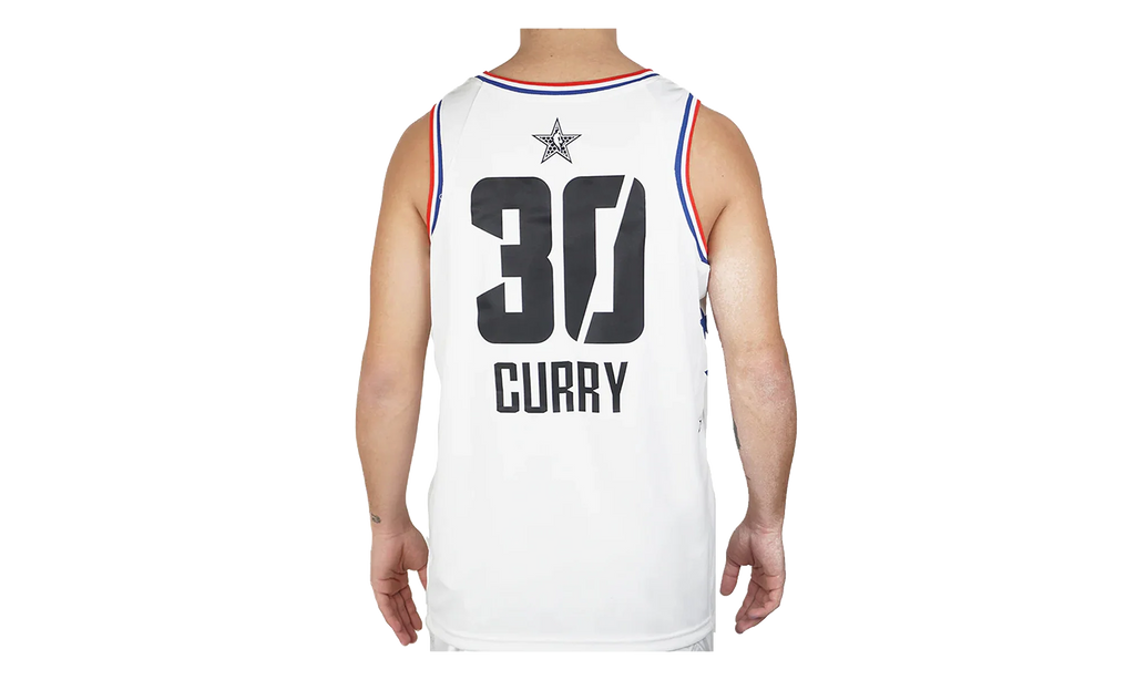 Air Jordan NBA GSW Curry All-Star Edition Swingman Jersey "White" BV3574 101