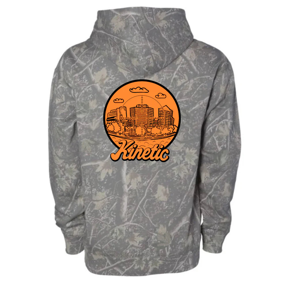 Kinetic Spot Hunter Hoodie Light Camo Orange Black