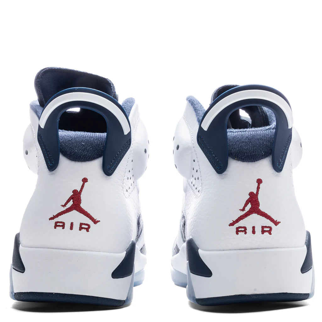 Air Jordan 6 Retro Olympic White Varsity Red Midnight Navy
