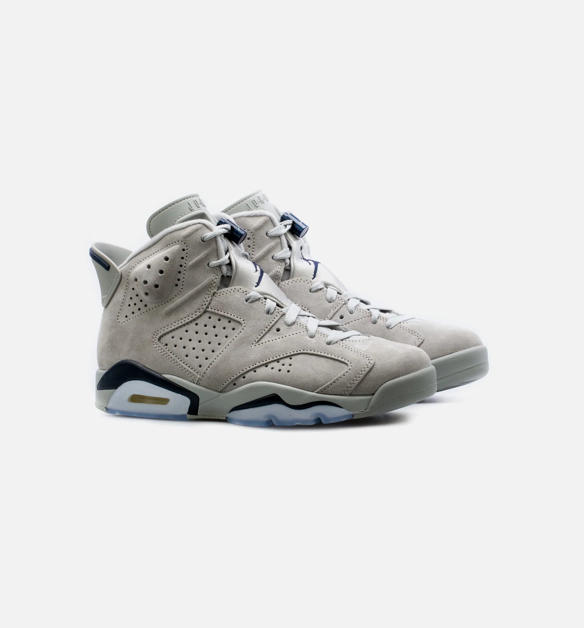 Air Jordan 6 Retro Georgetown Mens Lifestyle Shoe Grey Navy Blue Free Shipping