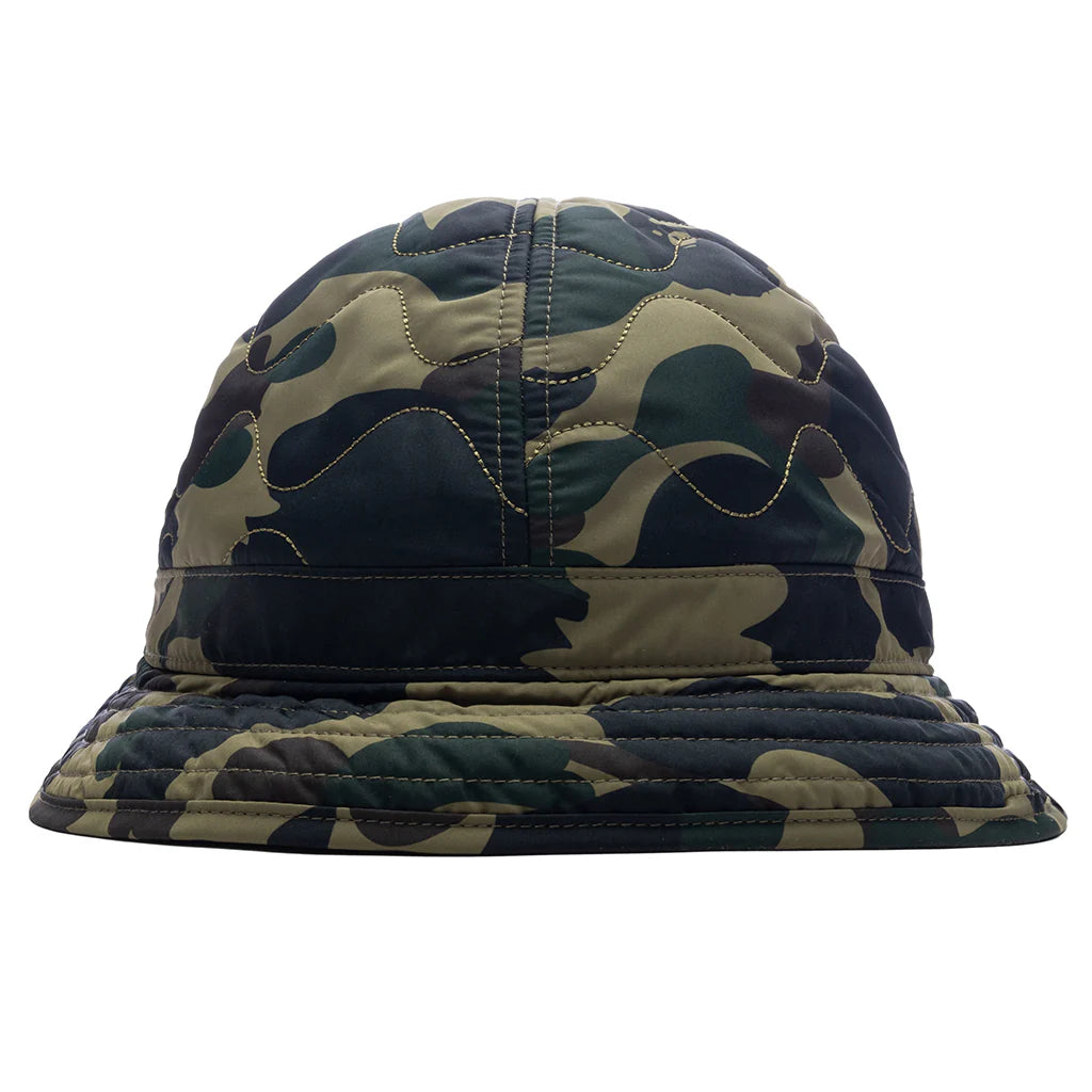 1st Camo Quilted Hat Green